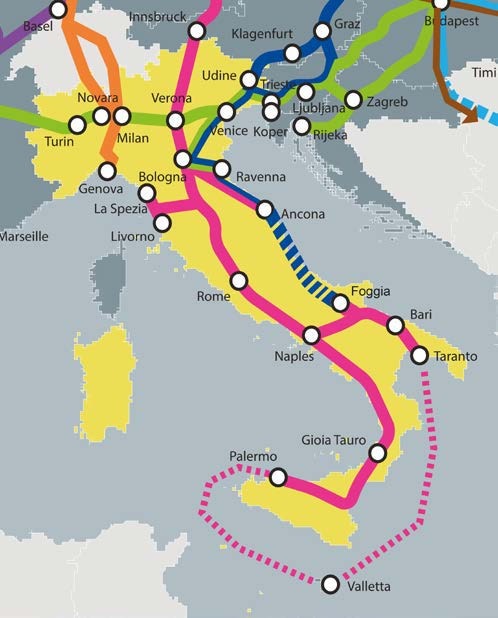 Infrastrutture: “Accolte le nostre proposte sull'estensione del corridoio Adriatico”